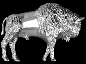 bison Modello di stampa 3D