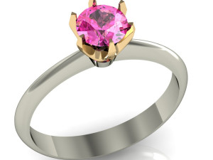 engagement ring Model Cetak 3D
