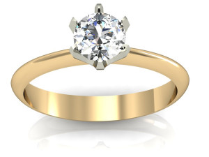 engagement ring Model Cetak 3D