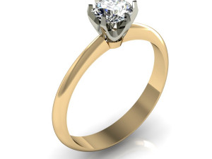 engagement ring Model Cetak 3D