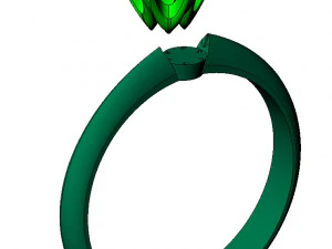 engagement ring 3D Print Model