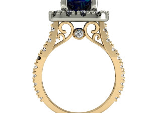 engagement ring high detail Modelo de Impressão 3D