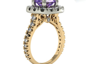 engagement ring high detail 3D प्रिंट मॉडल