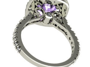 engagement ring high detail Modelo de Impressão 3D