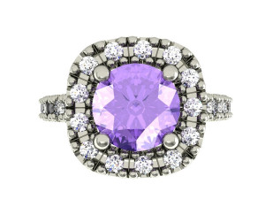 engagement ring high detail Modelo de Impressão 3D