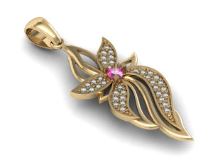 beautyful pendant flower 3D Print Model