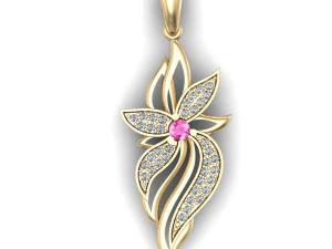 beautyful pendant flower 3D Print Model