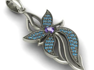 beautyful pendant flower 3D Print Model