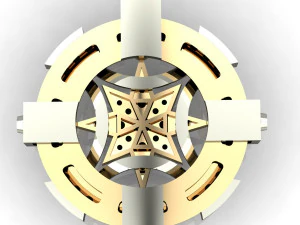 rose of wind pendant 3D Print Model