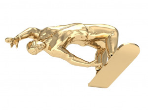 pendant snowboarder 3D Print Model