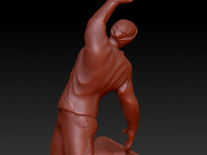 pendant snowboarder 3D 프린트 모델