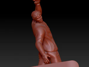 pendant snowboarder 3D Print Model