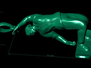 pendant snowboarder 3D 프린트 모델
