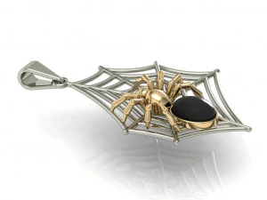 pendant spider on the web 3D Print Model