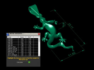 pendant lizard 3Dプリントモデル