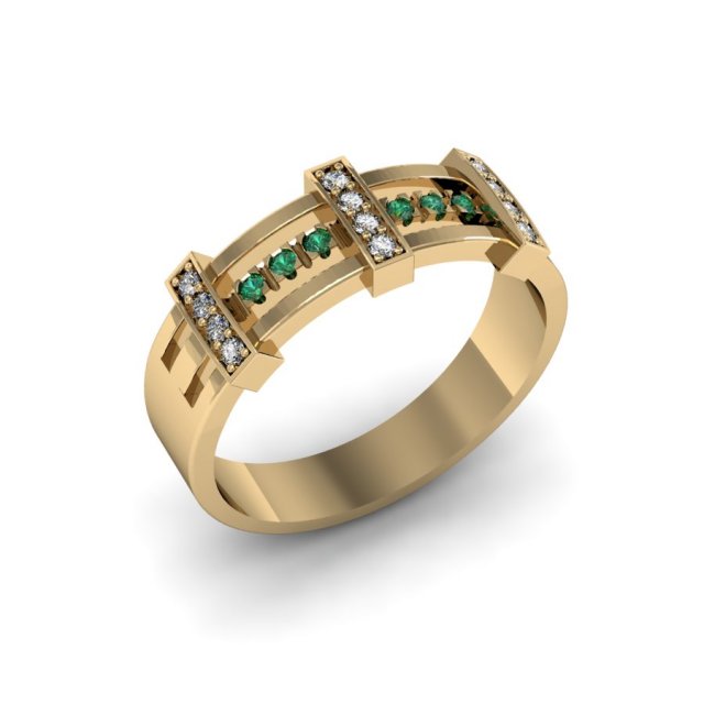 fashion wedding ring with diamonds 3D Print Model .c4d .max .obj .3ds .fbx .stl .blend 