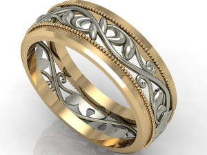 beautiful engagement ring 3D Print Model