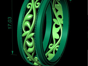 beautiful engagement ring 3D Print Model