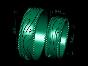 beautiful engagement rings Model do druku 3D