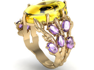 fashion ring 3Dプリントモデル