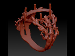 fashion ring 3Dプリントモデル