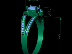 fashion ring Modèles 3D en vedette