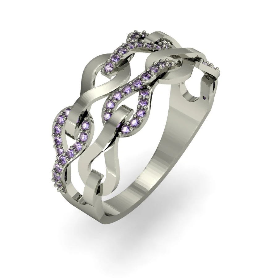 ring with loops 3D Print Model .c4d .max .obj .3ds .fbx .stl .blend