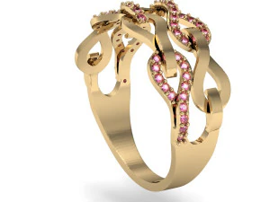 ring with loops 3D Print Model