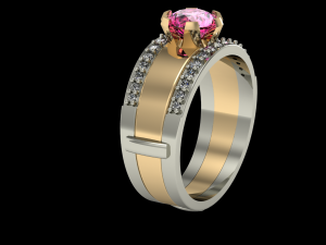 fashion right hand ring transformer 3D Print Model