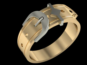 फैशन मैन रिंग बेल्ट 3D प्रिंट मॉडल