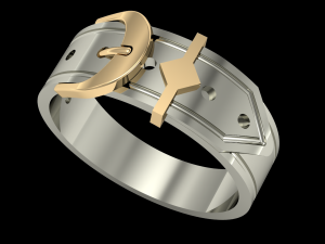 fashion man ring belt 3D Print Model