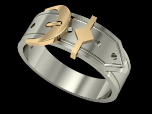 fashion man ring belt 3D Print Model