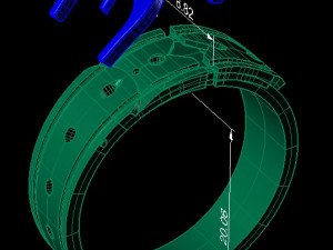 fashion man ring belt 3D Print Model