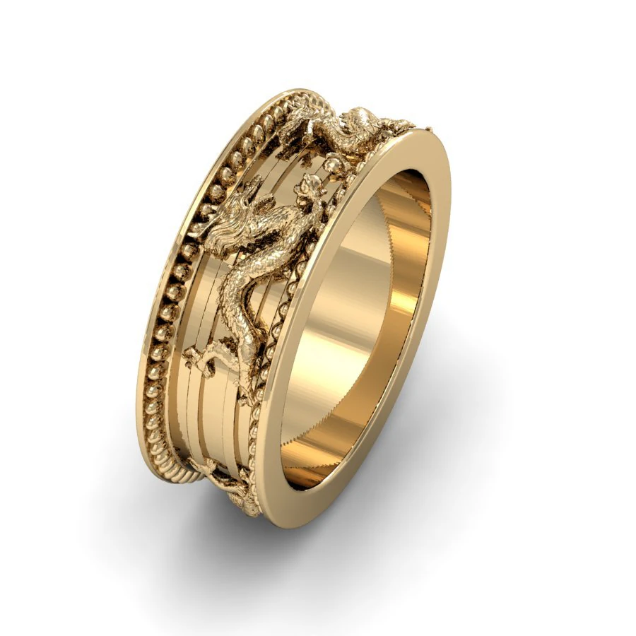 fashion man ring 3D Print Model .c4d .max .obj .3ds .fbx .stl .blend 