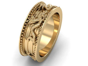 फैशन मैन अंगूठी 3D प्रिंट मॉडल