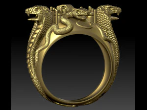ring four snakes 3D Print Model