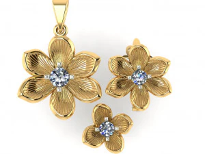 flower set 3D Print Model
