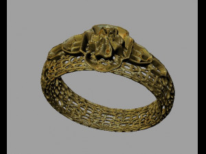 fashion ring grid 3D Print Model