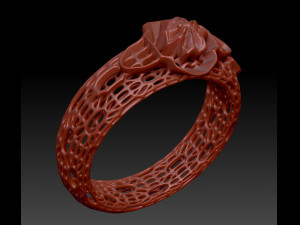 fashion ring grid 3D Print Model