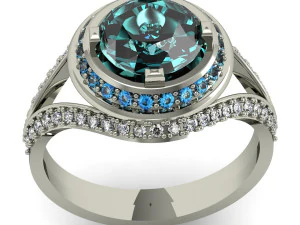 फ़ैशन अंगूठी 3D प्रिंट मॉडल