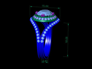 fashion ring 3D Принт Модель