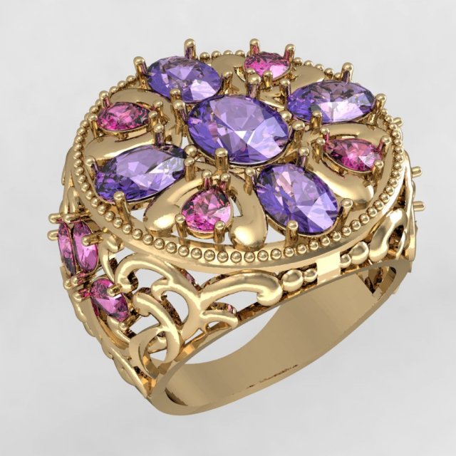 beautiful ring Modelo de Impressão 3D .c4d .max .obj .3ds .fbx .stl .blend 