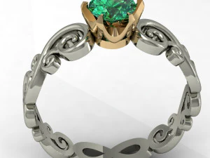 engagement ring 3D Print Model