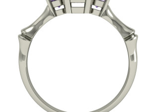 fashion ring with gems 3Dプリントモデル