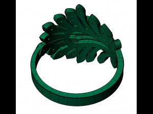 beautiful ring with gems 3D Print Model