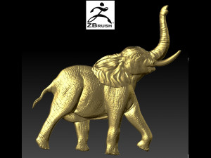 elephant relief Model do druku 3D