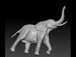 elephant relief Model do druku 3D
