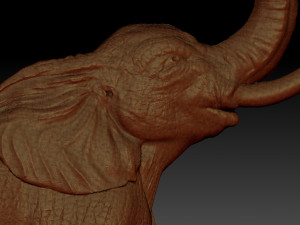 elephant relief Model do druku 3D