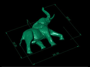 elephant relief Model do druku 3D