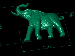 elephant relief Model Cetak 3D
